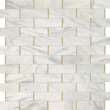 Daltile Lavaliere Deco Alluring White/Brass Melded LV26