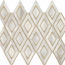 Daltile Lavaliere Deco First Snow Elegance/Brass Diamond LV30