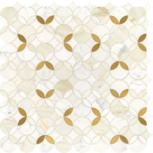 Daltile Lavaliere Deco Calacatta Gold/ Brass Shapestry LV32