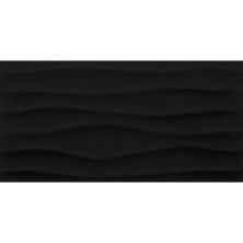 Daltile Multitude Field Tile Domino Black Wave 12×24 MU201224W1P2