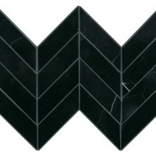 Daltile Pietra Divina Mosaic Nero Marquina Chevron M462-CHV