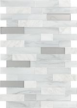 Daltile Perfit Mosaix White Carrara & Glass PT53RNDLNSESF