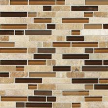 Daltile Stone Radiance&trade; Caramel Travertino Random Mosaic Blend SA5858RANDMS1P