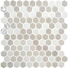 Daltile Uptown Glass Alabaster UP171HEXMS1P