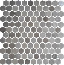 Daltile Uptown Glass Frost Moka UP18HEX1MX