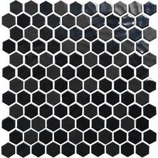 Daltile Uptown Glass Ebony UP191HEXMS1P