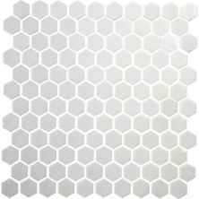 Daltile Uptown Glass Matte Alabaster UP201HEXMS1P