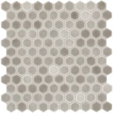 Daltile Uptown Glass Matte Frst Moka, Hexagon, 1, Matte UP211HEXMS1P