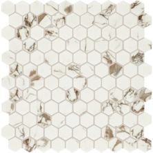 Daltile Uptown Glass Posh Sparkler, Hexagon, 1, Matte UP261HEXMS1P