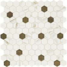 Daltile Uptown Glass Posh Chiffon, Hexagon, 1, Mixed UP271HEXMS1P