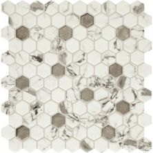 Daltile Uptown Glass Posh Bubbly, Hexagon, 1, Mixed UP281HEXMS1P