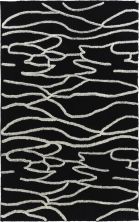 Dalyn Pesario Pe3 Black 3’6″ x 5’6″ PE3BK4X6