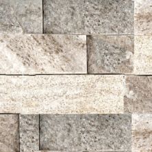 Emser SLATE, QUARTZITE & SANDSTONE Cream Gold Quartzite - Flamed Stacked 6" X 24"