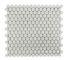 Emser Influence Gray W95INFLGR1112MOP-InfluenceGray11125.5mmGlossPennyMosaicMesh