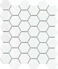 Emser Influence White W95INFLWH1113MH2-InfluenceWhite11135.5mmGlossHexMosaicMesh
