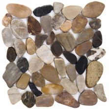 Emser Rivera Pebbles 4 Color Blend Flat 12" X 12" Pebble
