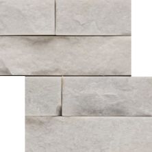 Emser SLATE, QUARTZITE & SANDSTONE White Quartzite - Stacked Corner Set 6" X 24" X 1.25"