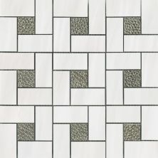 Happy Floors Dolomite White Pinwheel Mosaic Polished 6029-G