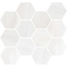 Happy Floors Dolomite White Hexagon Mosaic Polished 6037-G