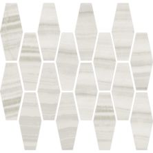 Happy Floors Onyx Milk Long Hex Mosaic Polished 7038-G