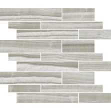 Happy Floors Onyx Silver Muretto Mosaic Polished 7056-G