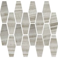 Happy Floors Onyx Silver Long Hex Mosaic Natural 7048-G