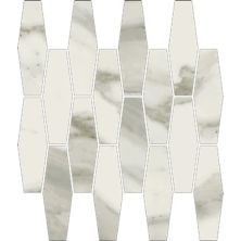 Happy Floors Stratus Grigio Elongated Hex Mosaic Natural 7168-G