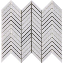 Happy Floors Stone & Marble Dolomite Chevron Mosaic I PD184