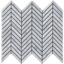 Happy Floors Stone & Marble Statuario Chevron Mosaic I PD194
