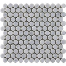 Happy Floors Stone & Marble Carrara Penny Round Mosaic I PD205
