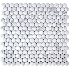 Happy Floors Endura Arabescato Penny Round Mosaic Natural PD211