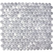 Happy Floors Endura Bardiglio Penny Round Mosaic Natural PD216