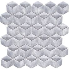 Happy Floors Endura Bardiglio 3d Rhomboid Mosaic Natural PD218
