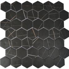 Happy Floors Endura Sahara Noir Hexagon Mosaic Natural PD225