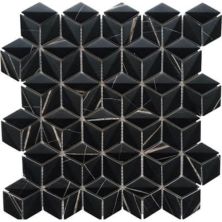Happy Floors Endura Sahara Noir 3d Rhomboid Mosaic Natural PD228