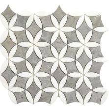 Happy Floors Stone & Marble White Flora Mosaic I PD270