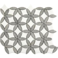 Happy Floors Stone & Marble Silver Flora Mosaic I PD275