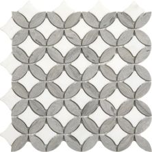 Happy Floors Stone & Marble Silver Superellipse Mosaic I PD276