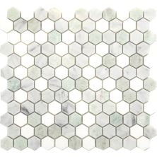 Happy Floors Stone & Marble White Hexagon Mosaic Ii PD295