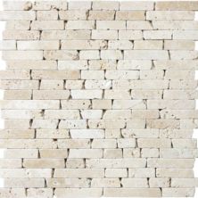 Anatolia Ivory Travertine Strip Tumbled Mosaics 5001-0071-0