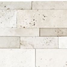 Anatolia Ivory Travertine Honed Cubics Cambria Strips 5004-0022-0