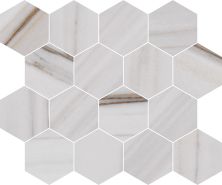Florida Tile Alustra Majestic White Lasa FTIALU10M3x3HEX