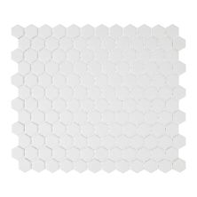 Carrollton Style Access  White 1″ Hexagon Glossy CTMS011HEXG