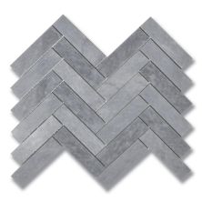 Stone Mosaics Akdo  1” x 4” Herringbone Turkish Gray (H) Gray MB1266-HB14H0