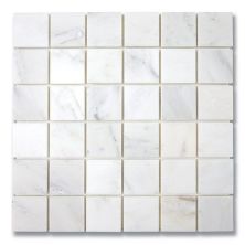 Stone Mosaics Akdo  2” x 2” Carrara Bella (H) White, Gray MB1604-M002H0
