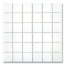 Stone Mosaics Akdo  2” x 2” Thassos (H) White MB1232-M002H0