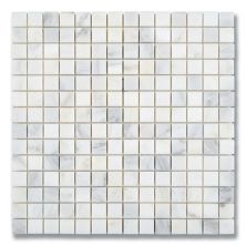 Stone Mosaics Akdo  3/4” x 3/4” Carrara Bella (H) White, Gray MB1604-M034H0
