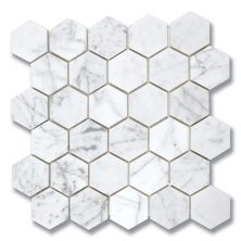 Stone Mosaics Akdo  Hexagon Carrara (H) White, Gray MB1130-HEXAH0