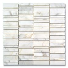 Stone Mosaics Akdo  Vision Carrara Bella (H&P) White, Gray MB1604-VISN00