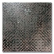 Boutique Akdo  24” x 24” Etro Metal Brown Gray, Brown PO1983-242400
